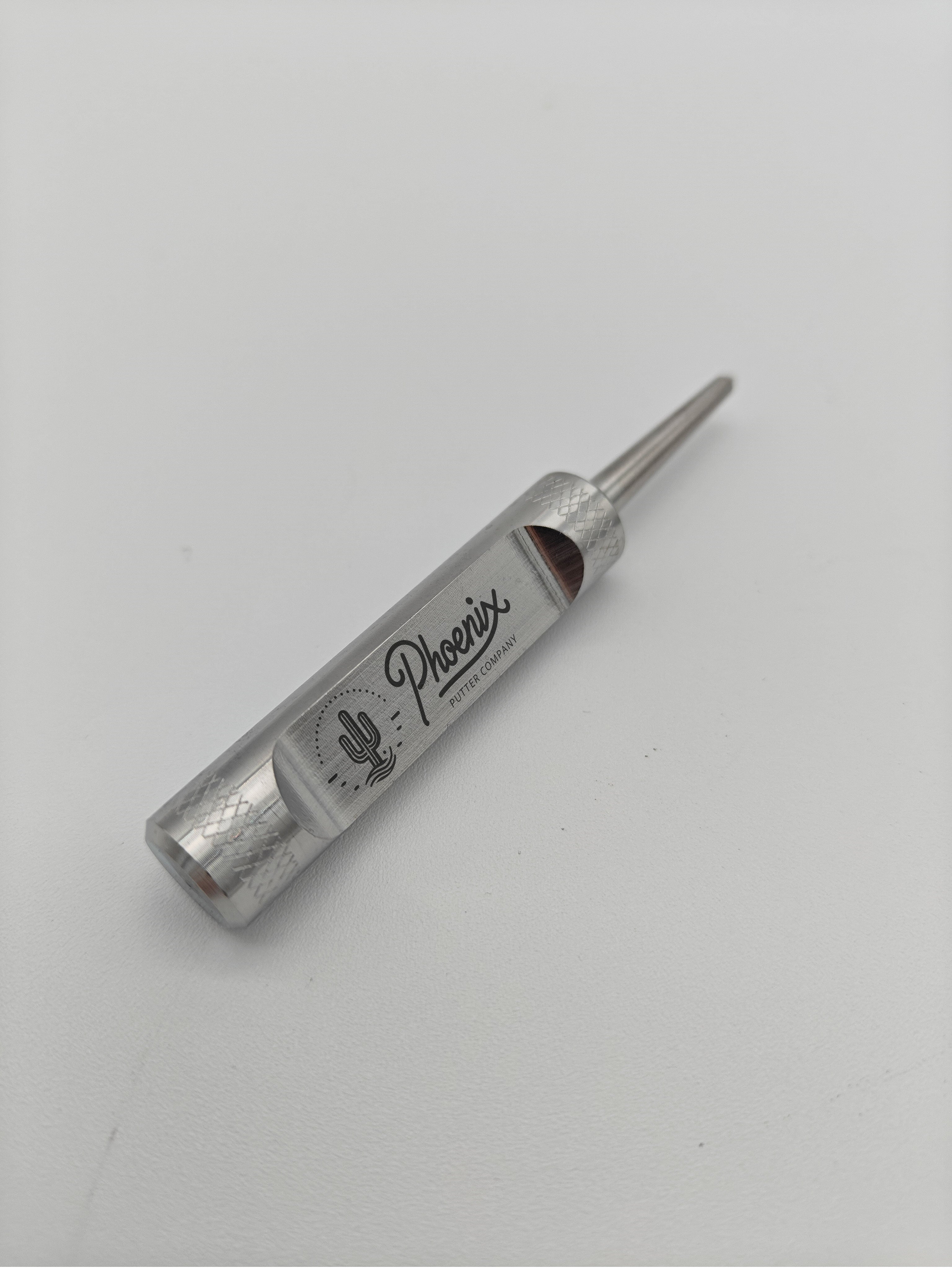 Single Prong Divot Tool Round End – Stainless Steel | Phoenix Putter Co