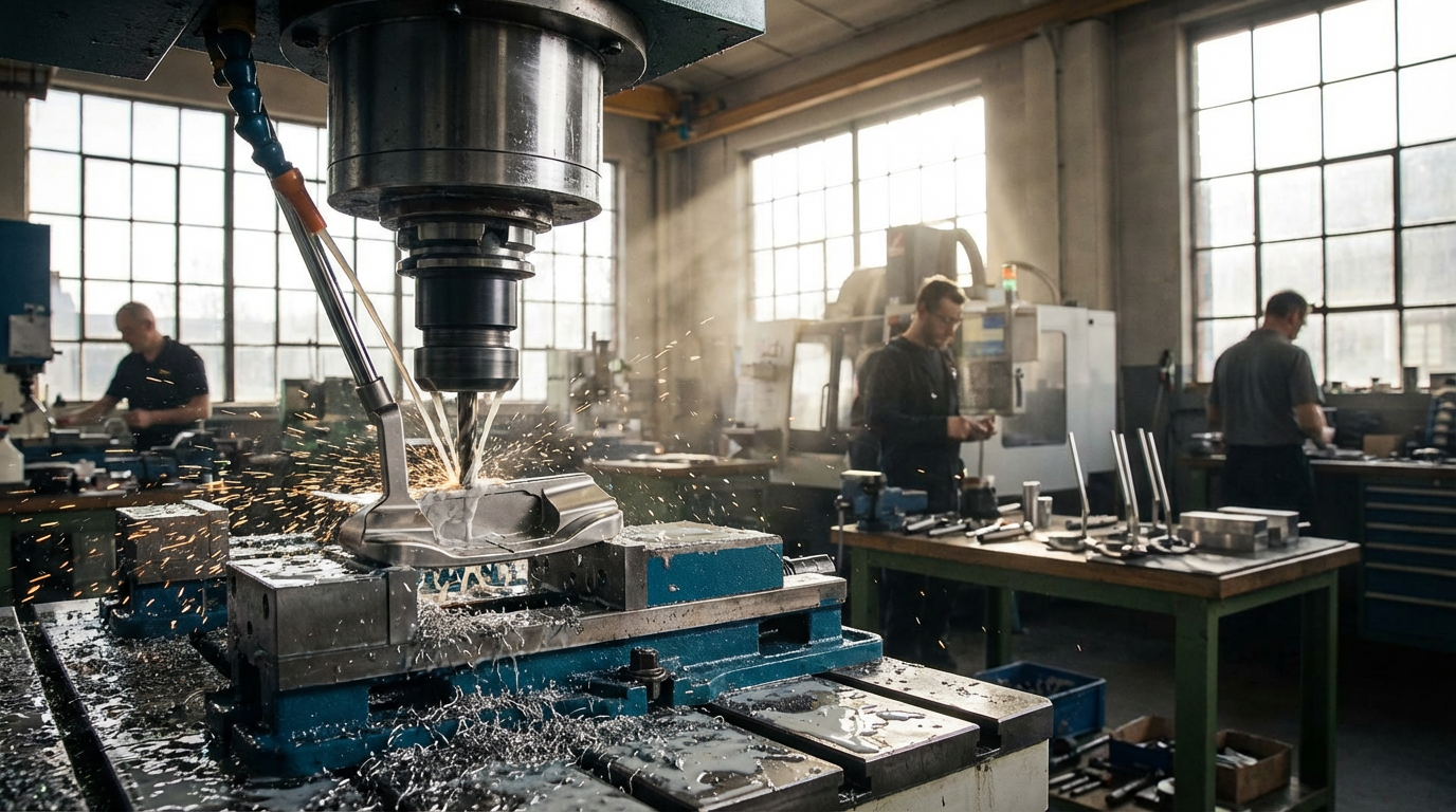 Inside the Phoenix Putter Co workshop — CNC milling a custom golf putter