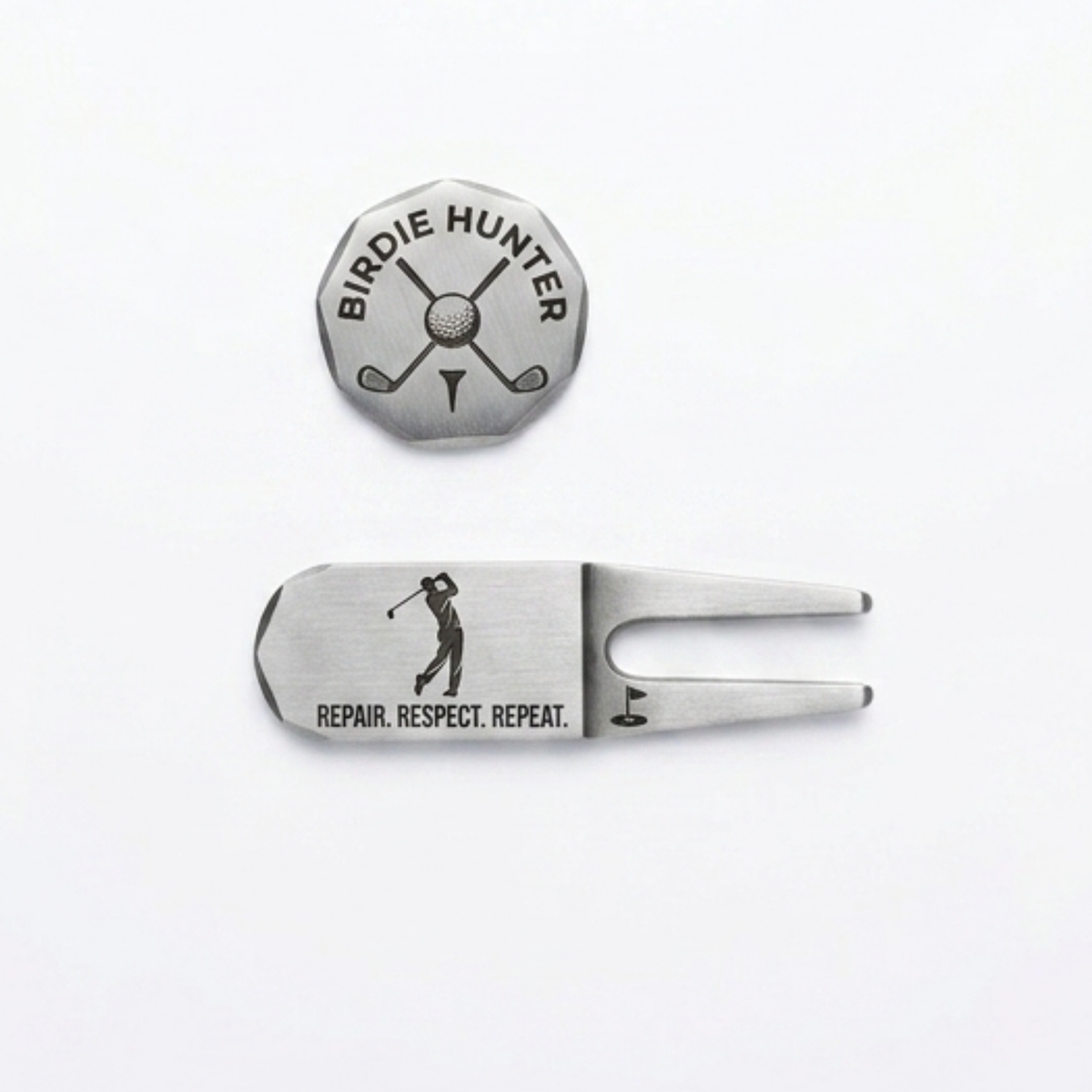 Coffin Divot Tool & Ball Marker Set