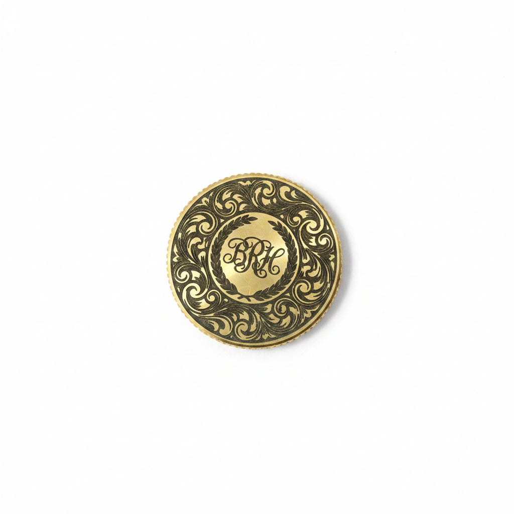 Thin brass ball mark