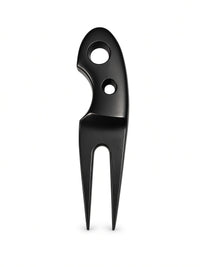 Black Trapper divot tool standing upright, face-on view of the head